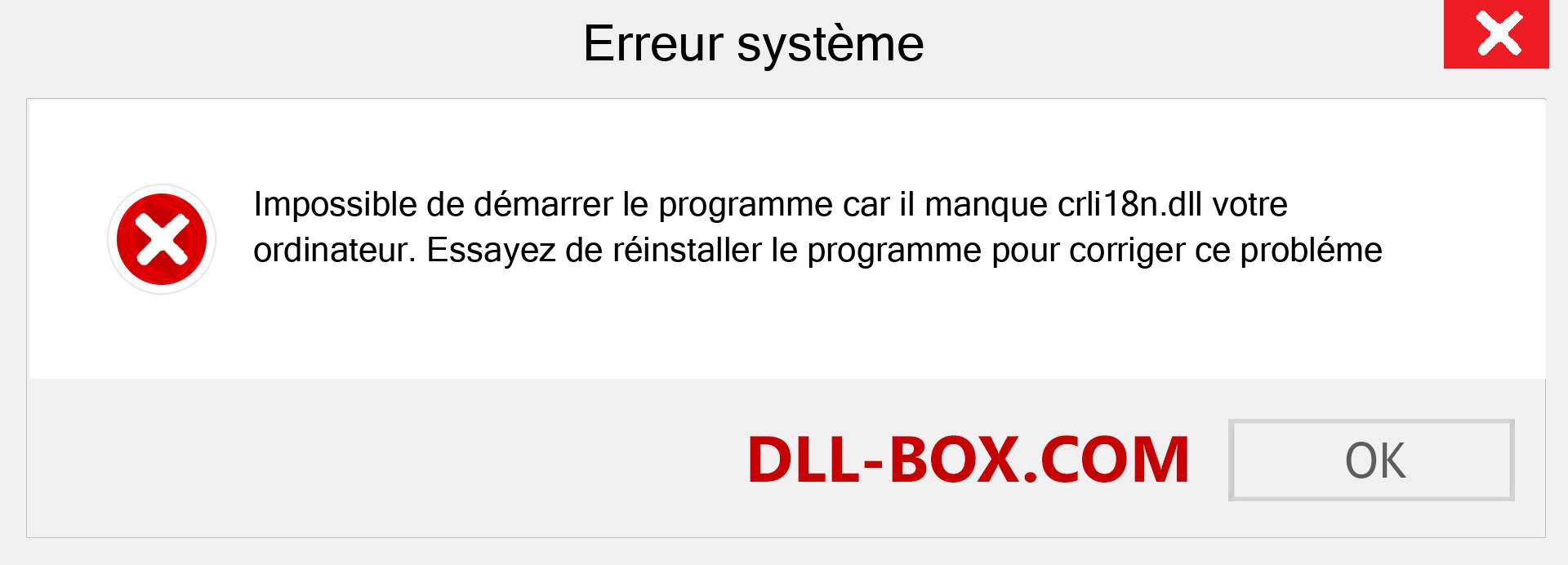 Le fichier crli18n.dll est manquant ?. Télécharger pour Windows 7, 8, 10 - Correction de l'erreur manquante crli18n dll sur Windows, photos, images